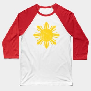 Gold Flag Philippines Sun Baseball T-Shirt